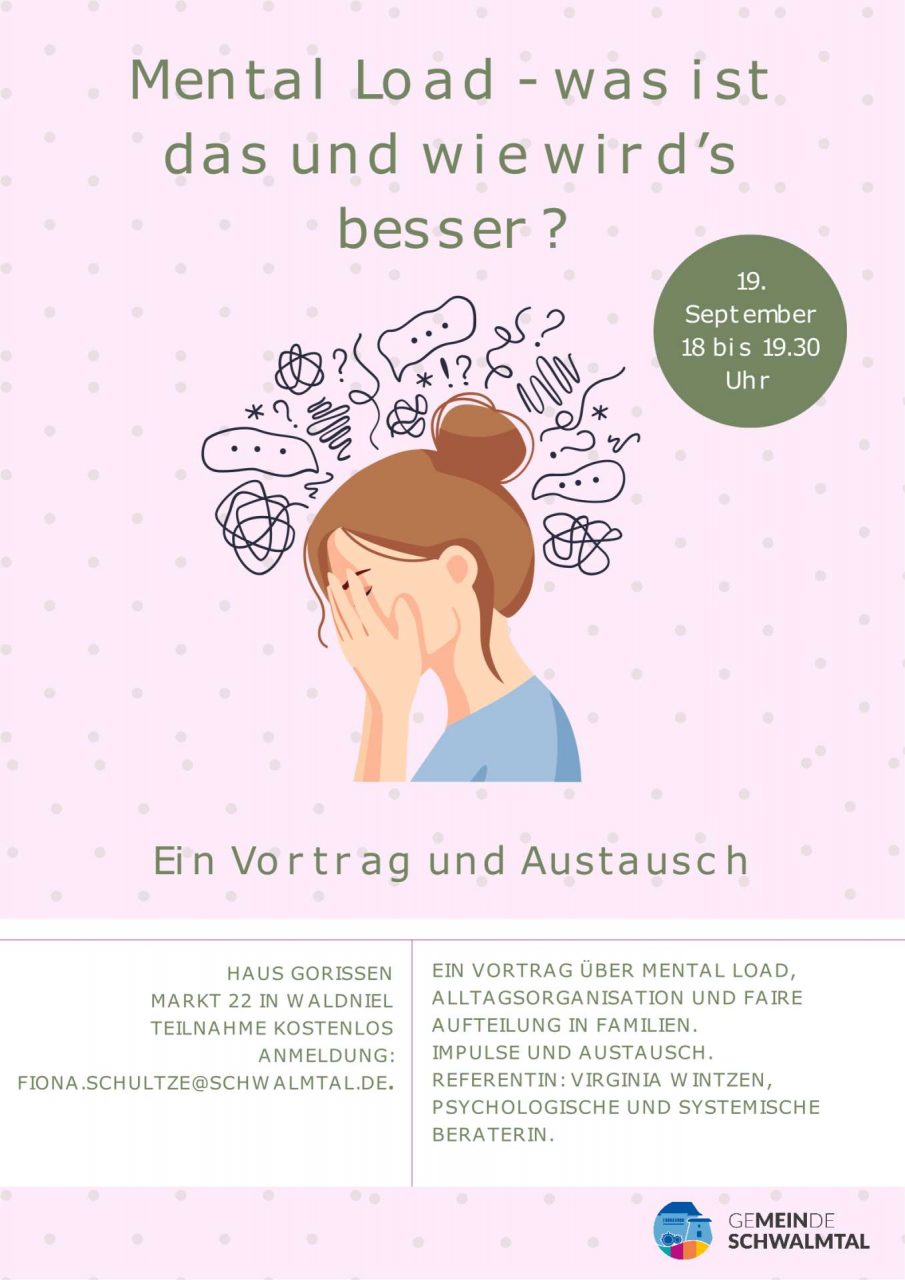 Infoabend Mental Load Markt 2.2 Haus Gorissen Schwalmtal 20250919