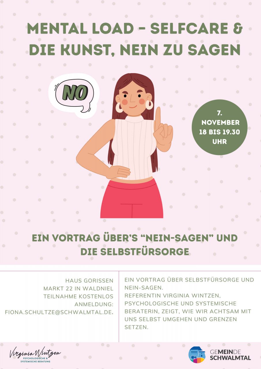 Infoabend Mental Load Self Care Markt 2.2 Haus Gorissen Schwalmtal 20251107