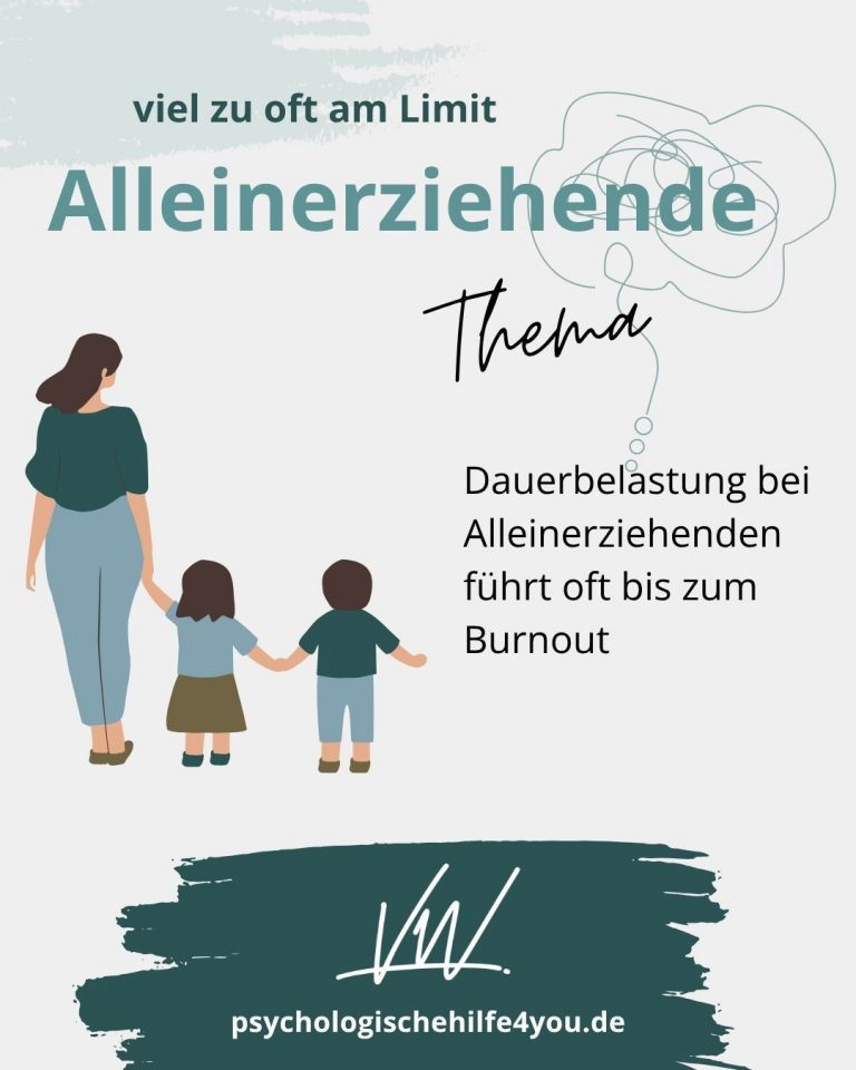 Alleinerziehende - viel zu oft am Limit - Burnout-Prävention - Virginia Wintzen - psychologischehilfe4you.de